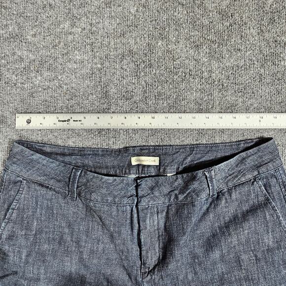 Coldwater Creek Shorts Womens Plus Size 18 Bermuda  Zip Button Jeans - Picture 8 of 10